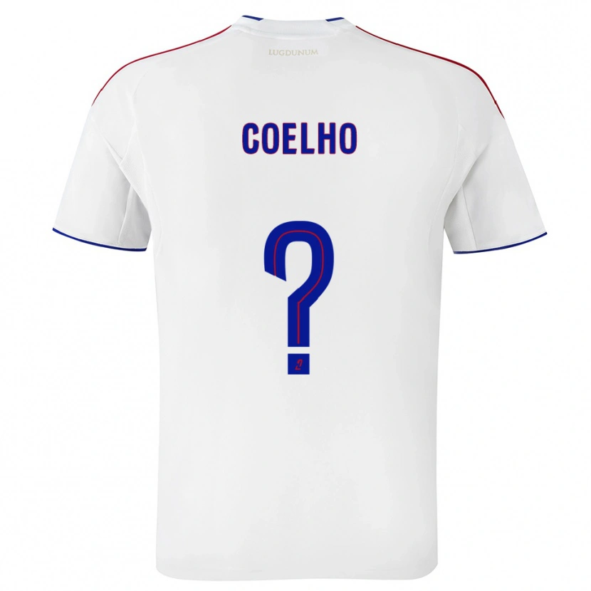 Danxen Damen Ugo Coelho #0 Weiß Rot Heimtrikot Trikot 2025/26 T-Shirt