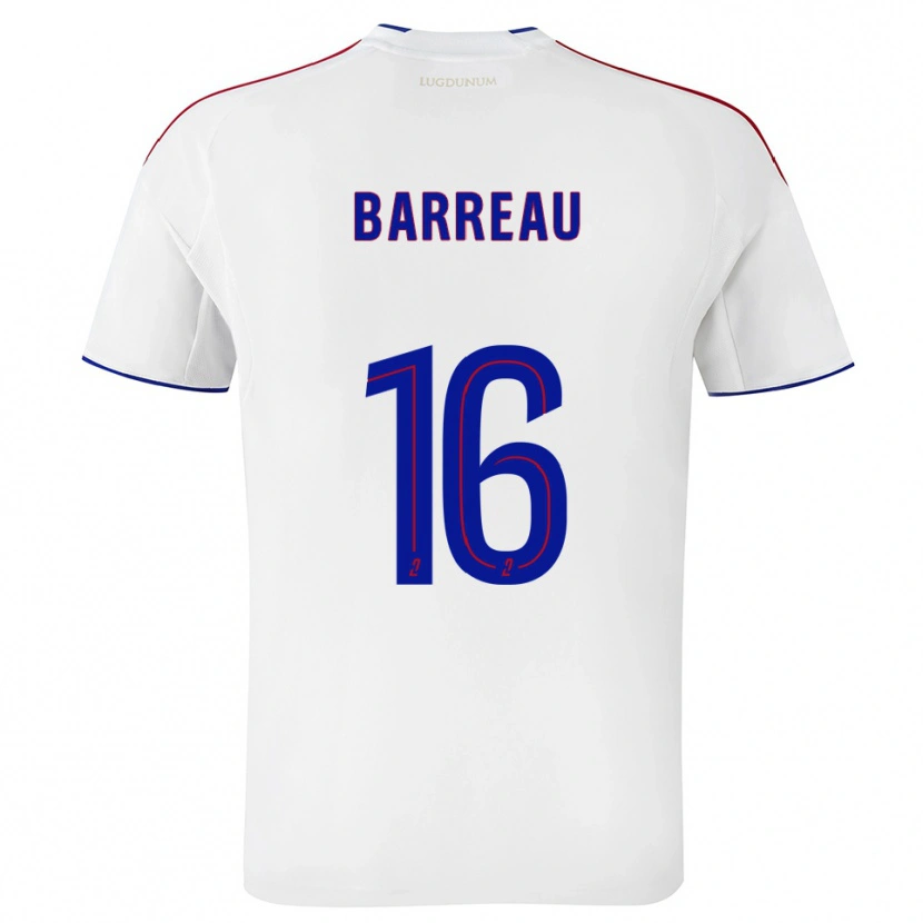 Danxen Damen Axel Barreau #16 Weiß Rot Heimtrikot Trikot 2025/26 T-Shirt