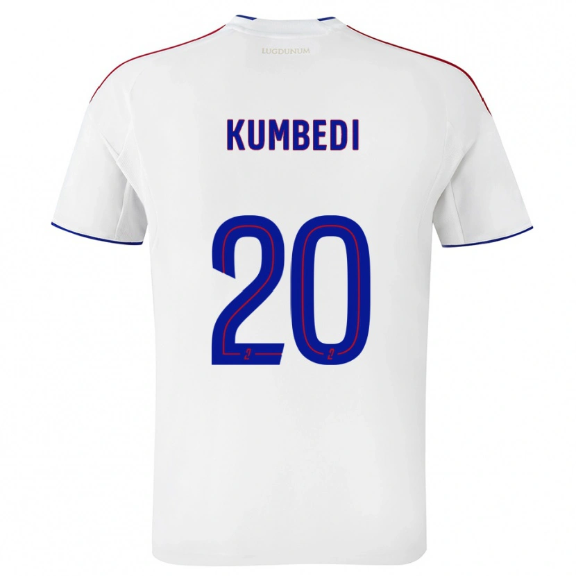 Danxen Damen Saël Kumbedi #20 Weiß Rot Heimtrikot Trikot 2025/26 T-Shirt
