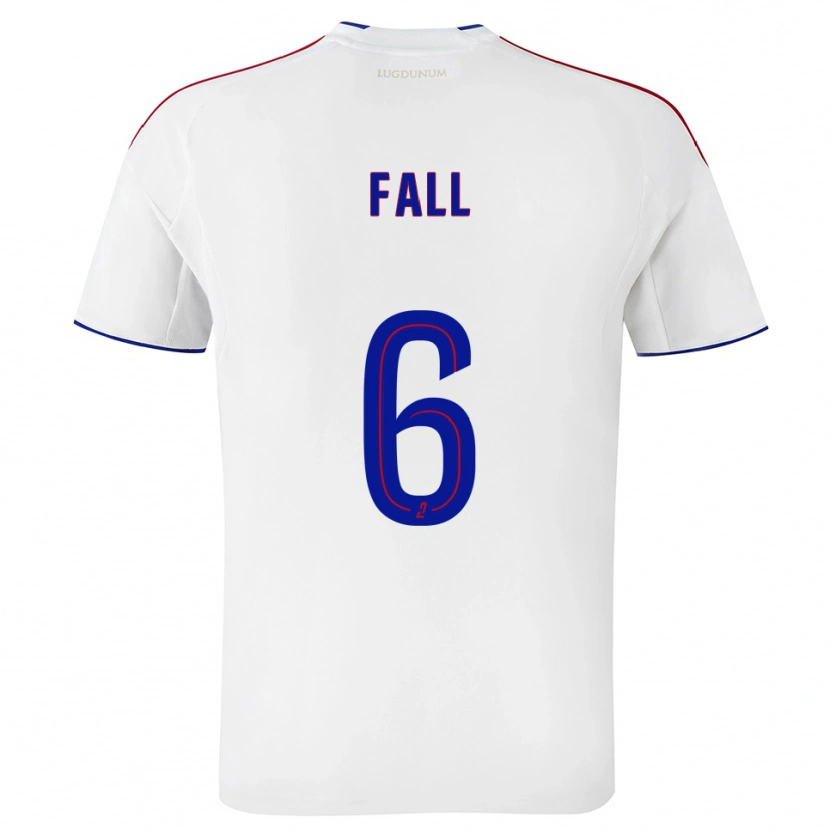 Danxen Damen Fallou Fall #6 Weiß Rot Heimtrikot Trikot 2025/26 T-Shirt