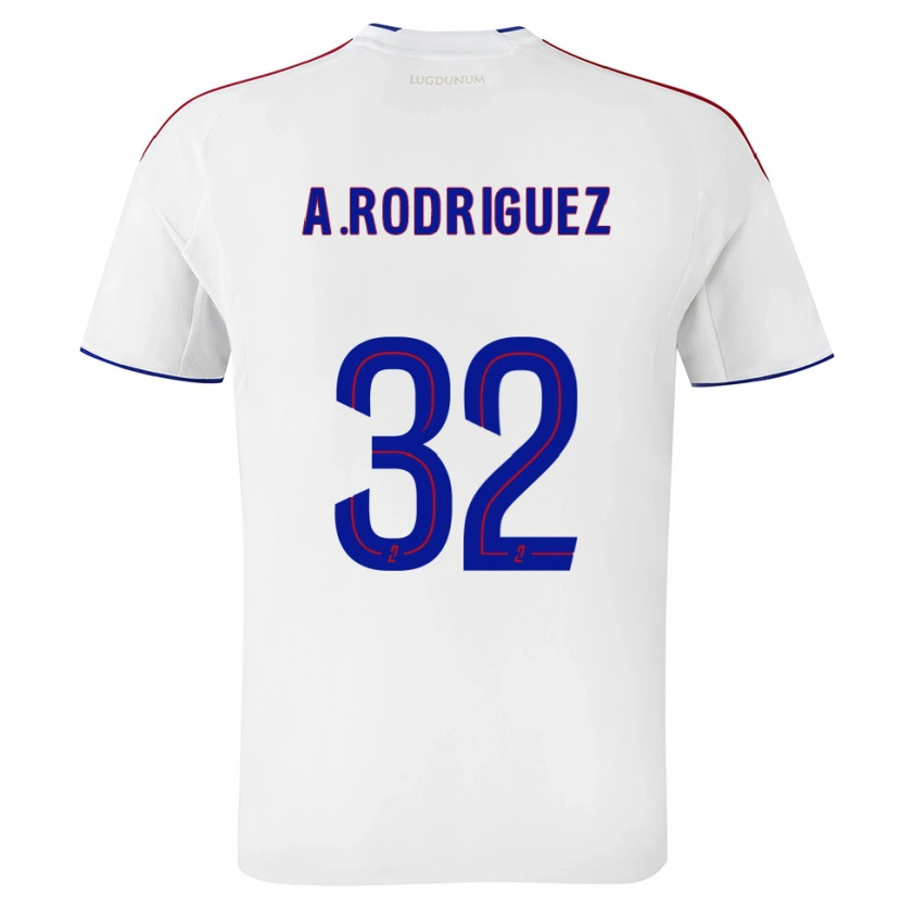Danxen Damen Alejandro Gomes Rodríguez #32 Weiß Rot Heimtrikot Trikot 2025/26 T-Shirt