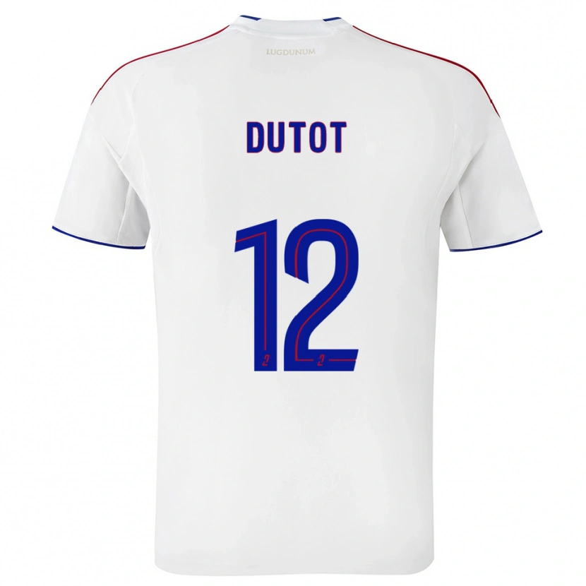 Danxen Damen Timothée Dutot #12 Weiß Rot Heimtrikot Trikot 2025/26 T-Shirt