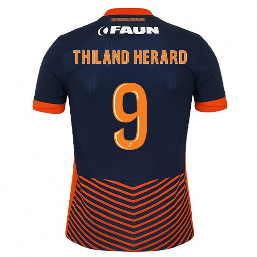 Danxen Damen Robin Thiland-Herard #9 Mitternachtsblau Orange Heimtrikot Trikot 2025/26 T-Shirt