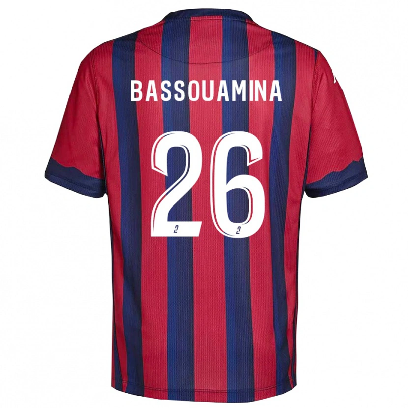 Danxen Damen Mons Bassouamina #26 Burgunder Marine Heimtrikot Trikot 2025/26 T-Shirt