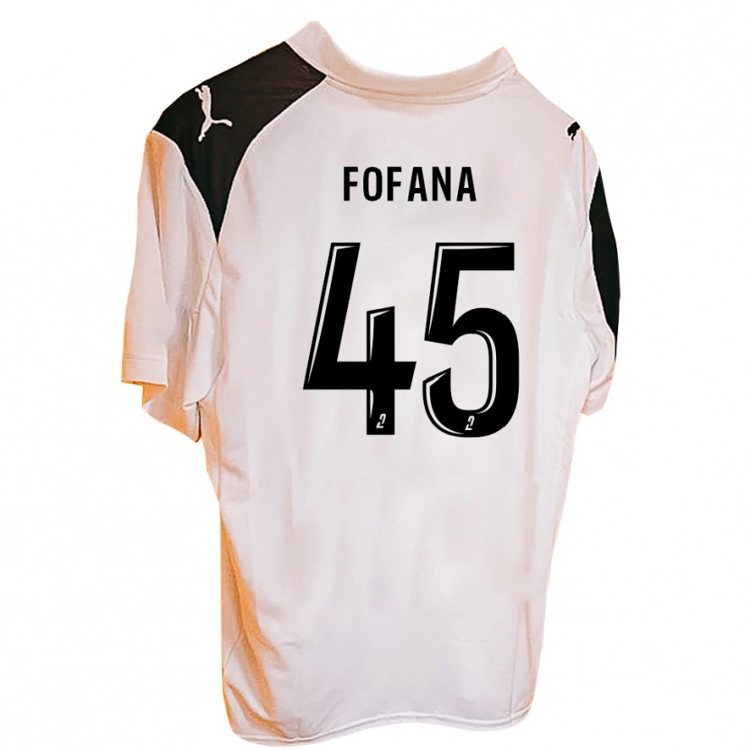 Danxen Damen Ibrahim Fofana #45 Schwarz Weiß Heimtrikot Trikot 2025/26 T-Shirt