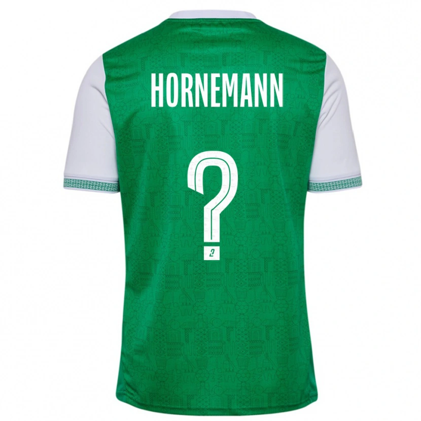 Danxen Damen Sofie Hornemann #0 Grün Weiß Heimtrikot Trikot 2025/26 T-Shirt