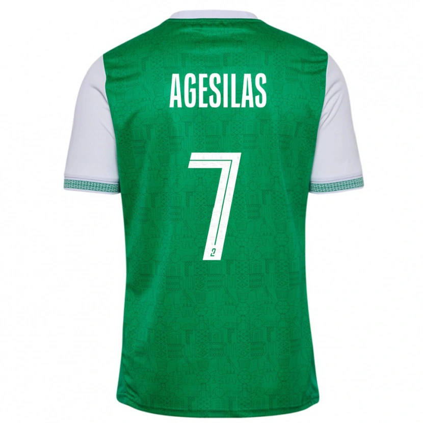 Danxen Damen Meïvyn Agesilas #7 Grün Weiß Heimtrikot Trikot 2025/26 T-Shirt