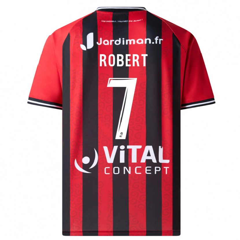 Danxen Damen Faustine Robert #7 Rot Schwarz Heimtrikot Trikot 2025/26 T-Shirt