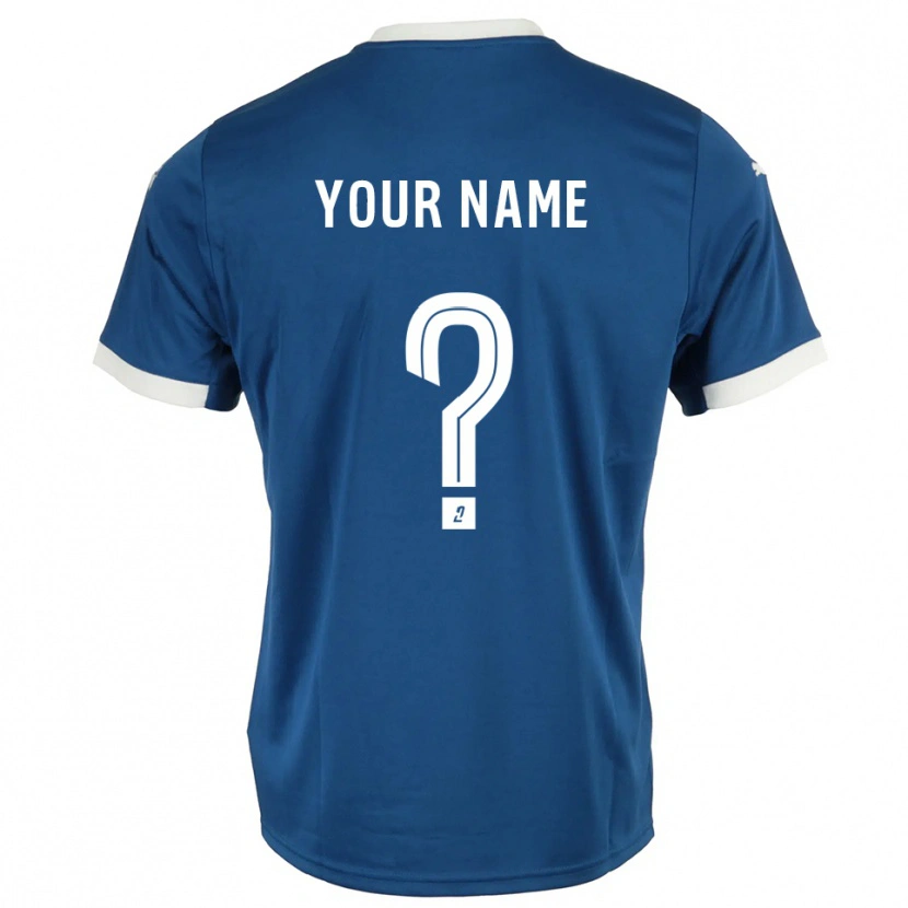 Danxen Damen Ihren Namen #0 Blau Weiß Heimtrikot Trikot 2025/26 T-Shirt