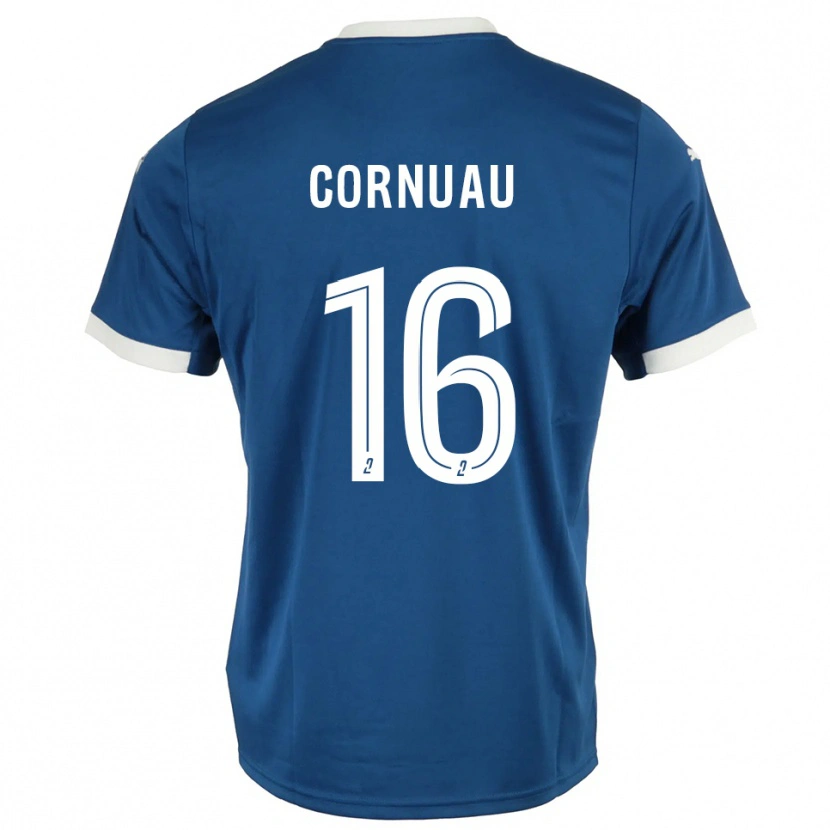 Danxen Damen Nino Cornuau #16 Blau Weiß Heimtrikot Trikot 2025/26 T-Shirt