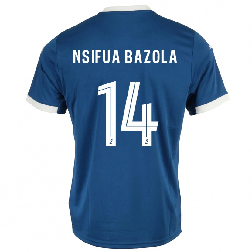 Danxen Damen Preston Nsifua Bazola #14 Blau Weiß Heimtrikot Trikot 2025/26 T-Shirt