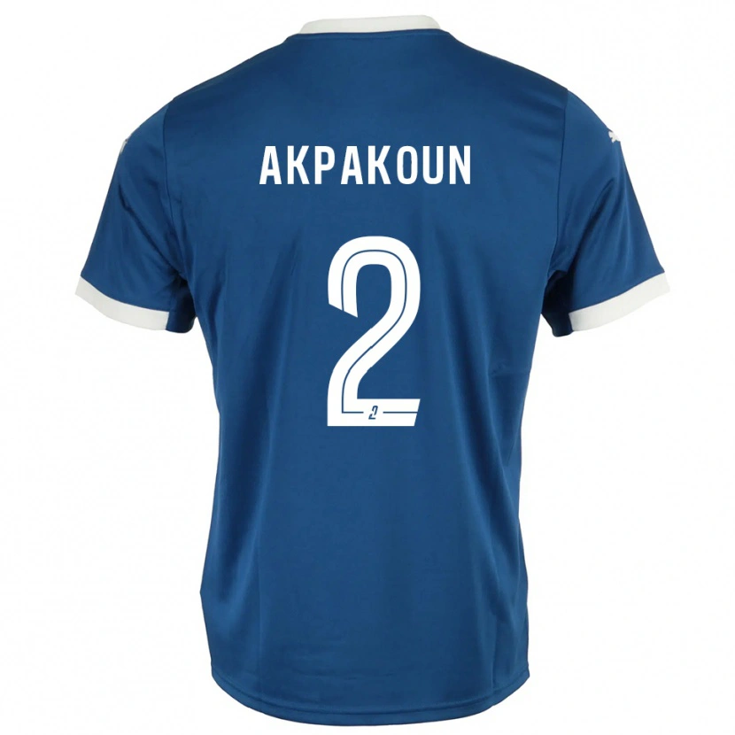 Danxen Damen Tom Akpakoun #2 Blau Weiß Heimtrikot Trikot 2025/26 T-Shirt