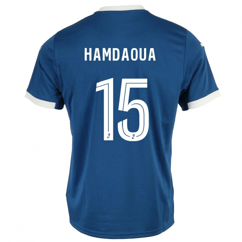 Danxen Damen Noham Hamdaoua #15 Blau Weiß Heimtrikot Trikot 2025/26 T-Shirt