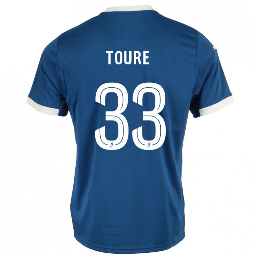 Danxen Damen Almami Touré #33 Blau Weiß Heimtrikot Trikot 2025/26 T-Shirt