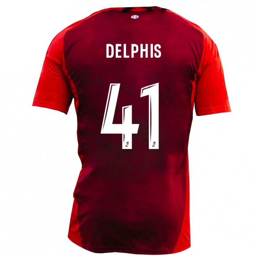 Danxen Damen Thibault Delphis #41 Rot Burgund Heimtrikot Trikot 2025/26 T-Shirt