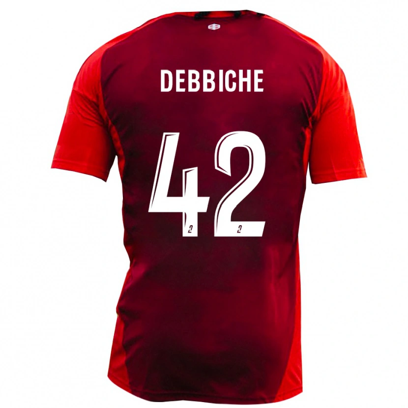 Danxen Damen Wael Debbiche #42 Rot Burgund Heimtrikot Trikot 2025/26 T-Shirt