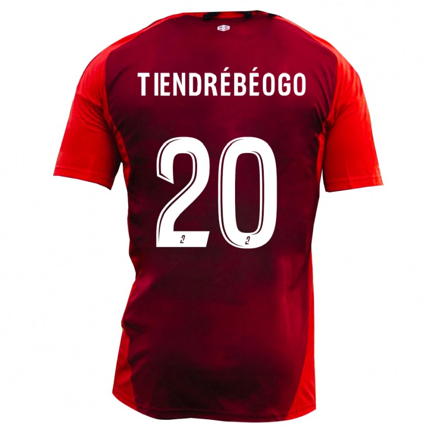 Danxen Damen Josué Tiendrébéogo #20 Rot Burgund Heimtrikot Trikot 2025/26 T-Shirt
