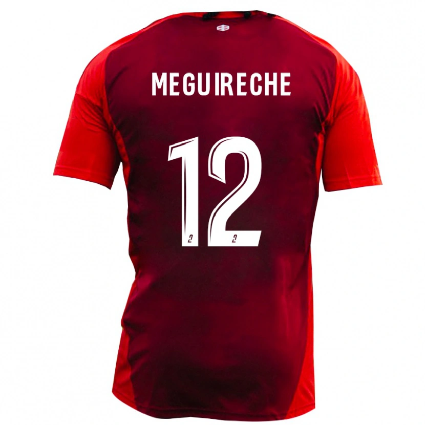 Danxen Damen Yanis Meguireche #12 Rot Burgund Heimtrikot Trikot 2025/26 T-Shirt