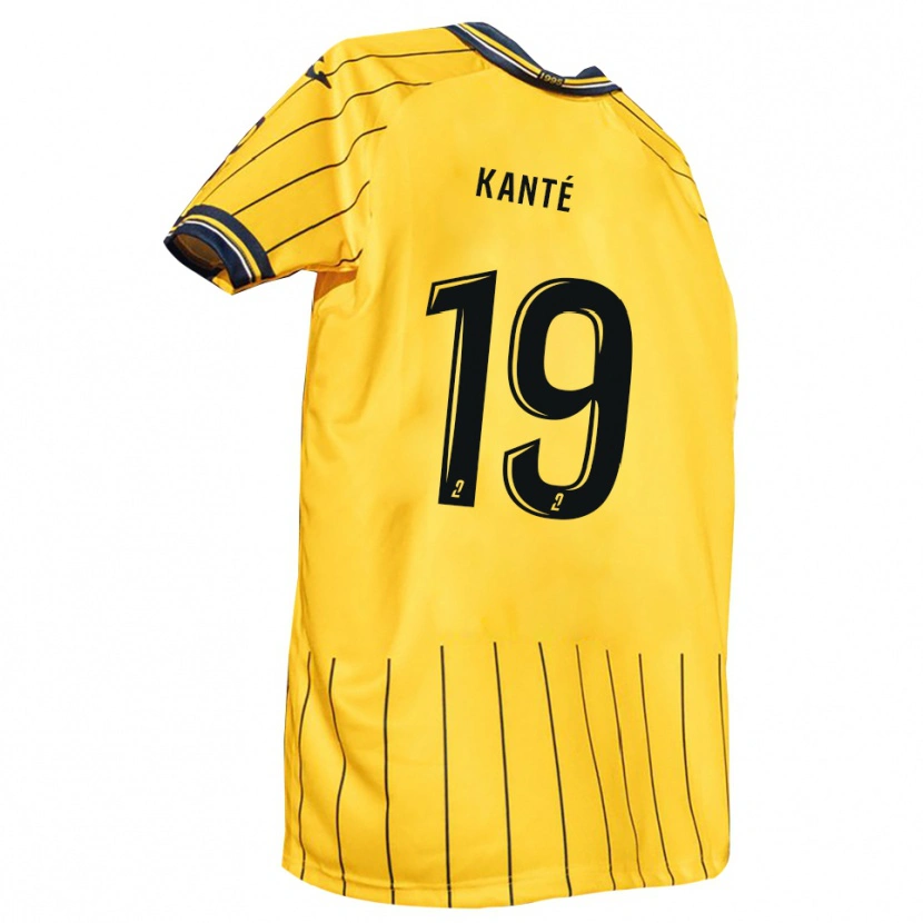 Danxen Damen Ousmane Kanté #19 Gelb Marine Heimtrikot Trikot 2025/26 T-Shirt