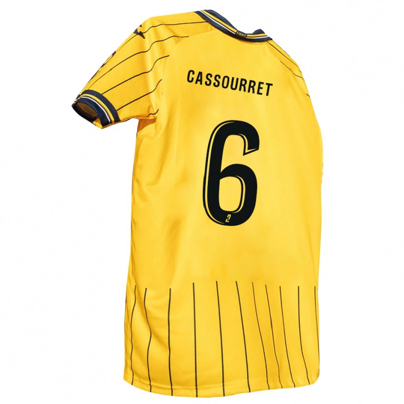 Danxen Damen Vincent Cassourret #6 Gelb Marine Heimtrikot Trikot 2025/26 T-Shirt