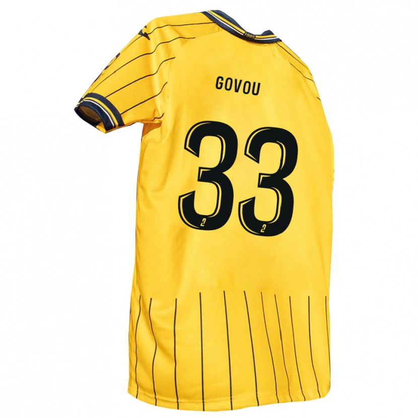 Danxen Damen Mensah Govou #33 Gelb Marine Heimtrikot Trikot 2025/26 T-Shirt