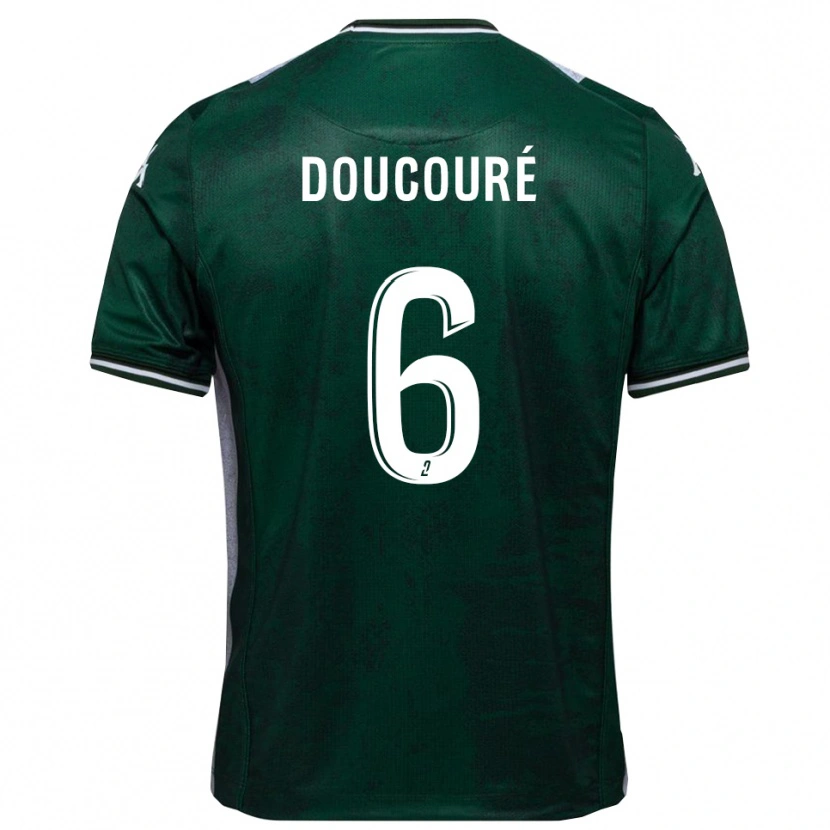 Danxen Damen Rayane Doucouré #6 Grün Weiß Heimtrikot Trikot 2025/26 T-Shirt