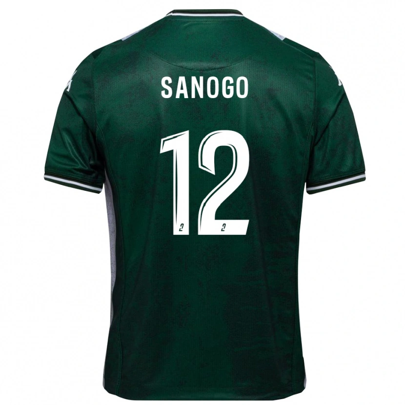 Danxen Damen Aboudramane Sanogo #12 Grün Weiß Heimtrikot Trikot 2025/26 T-Shirt