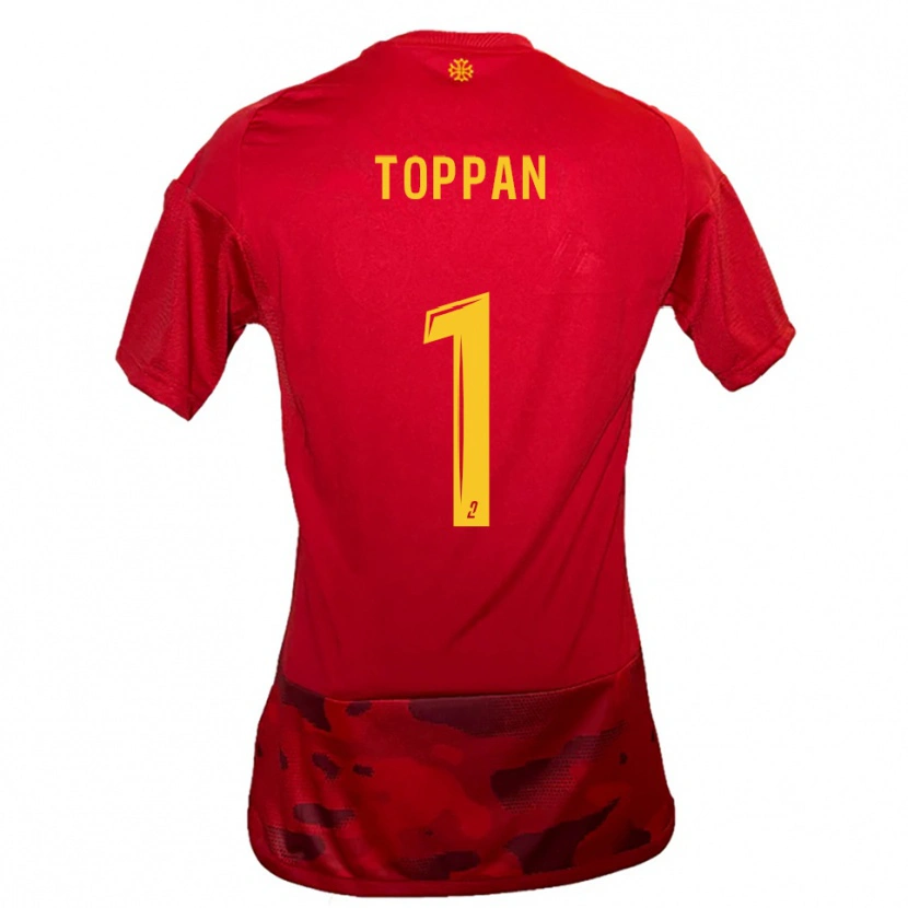 Danxen Damen Mae Toppan #1 Rot Gelb Heimtrikot Trikot 2025/26 T-Shirt
