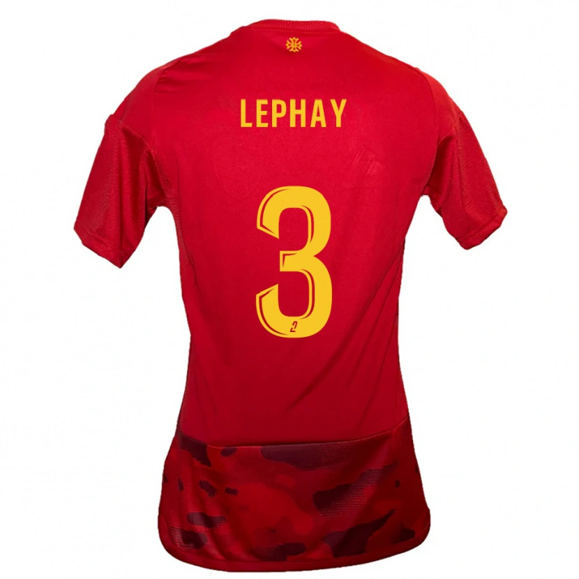 Danxen Damen Jules Lephay #3 Rot Gelb Heimtrikot Trikot 2025/26 T-Shirt