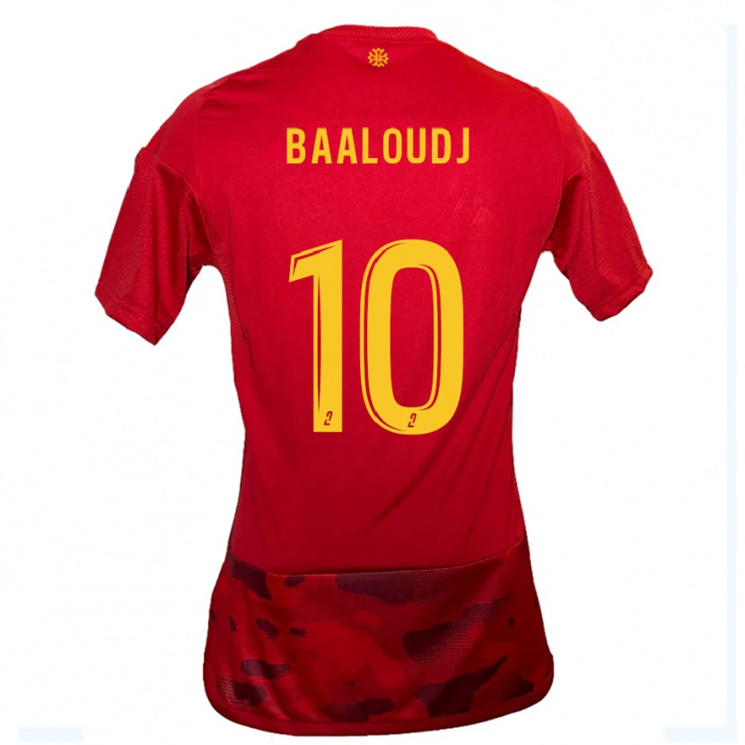Danxen Damen Mehdi Baaloudj #10 Rot Gelb Heimtrikot Trikot 2025/26 T-Shirt
