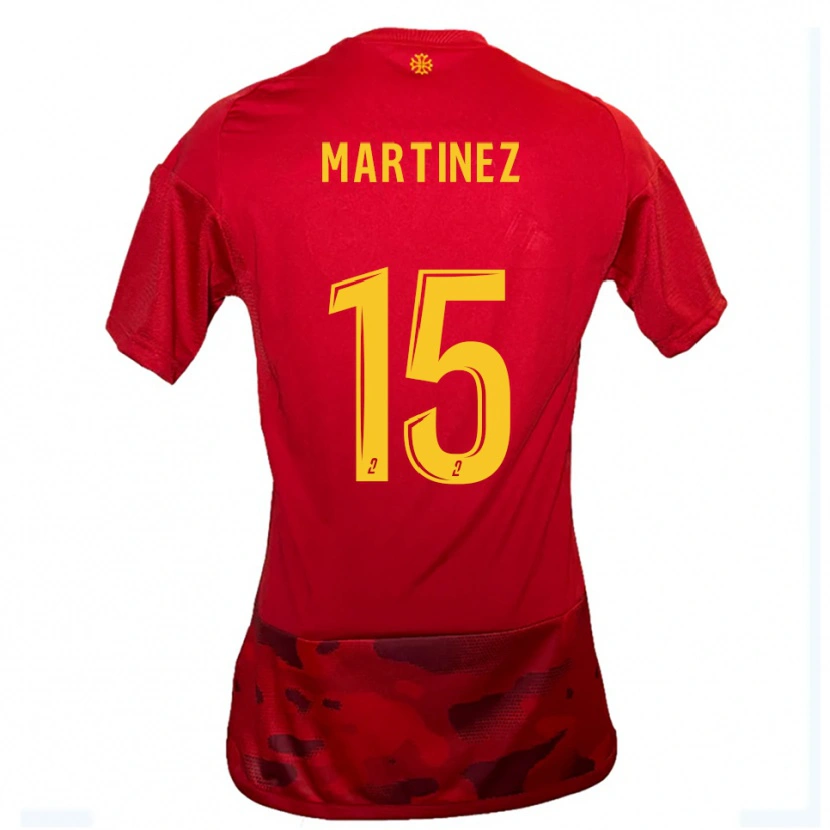 Danxen Damen Jorys Martinez #15 Rot Gelb Heimtrikot Trikot 2025/26 T-Shirt