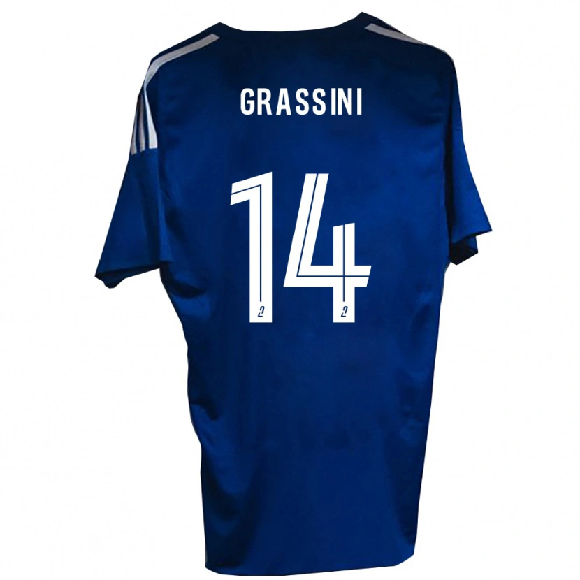 Danxen Damen Romeo Grassini #14 Blau Weiß Heimtrikot Trikot 2025/26 T-Shirt
