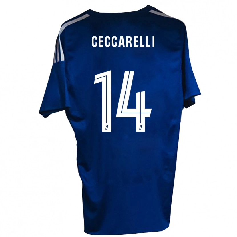 Danxen Damen Grégory Ceccarelli #14 Blau Weiß Heimtrikot Trikot 2025/26 T-Shirt