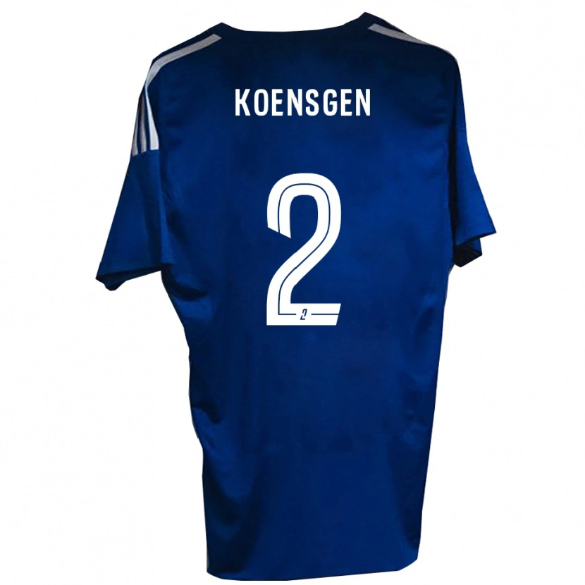 Danxen Damen Félicien Koensgen #2 Blau Weiß Heimtrikot Trikot 2025/26 T-Shirt