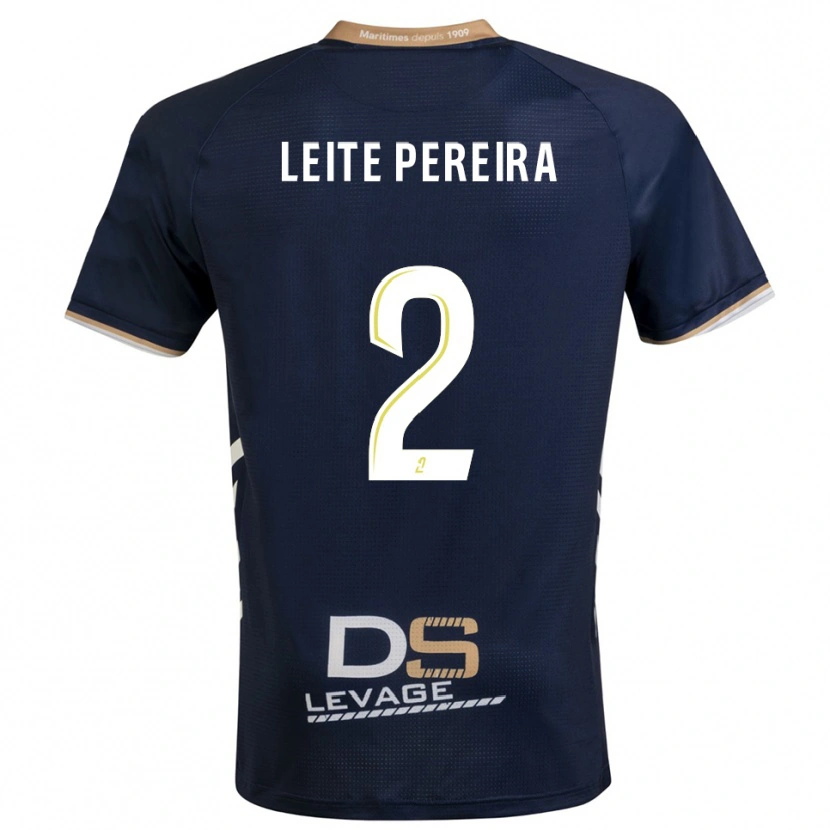 Danxen Damen Matéo Leite Pereira #2 Marine Gold Heimtrikot Trikot 2025/26 T-Shirt