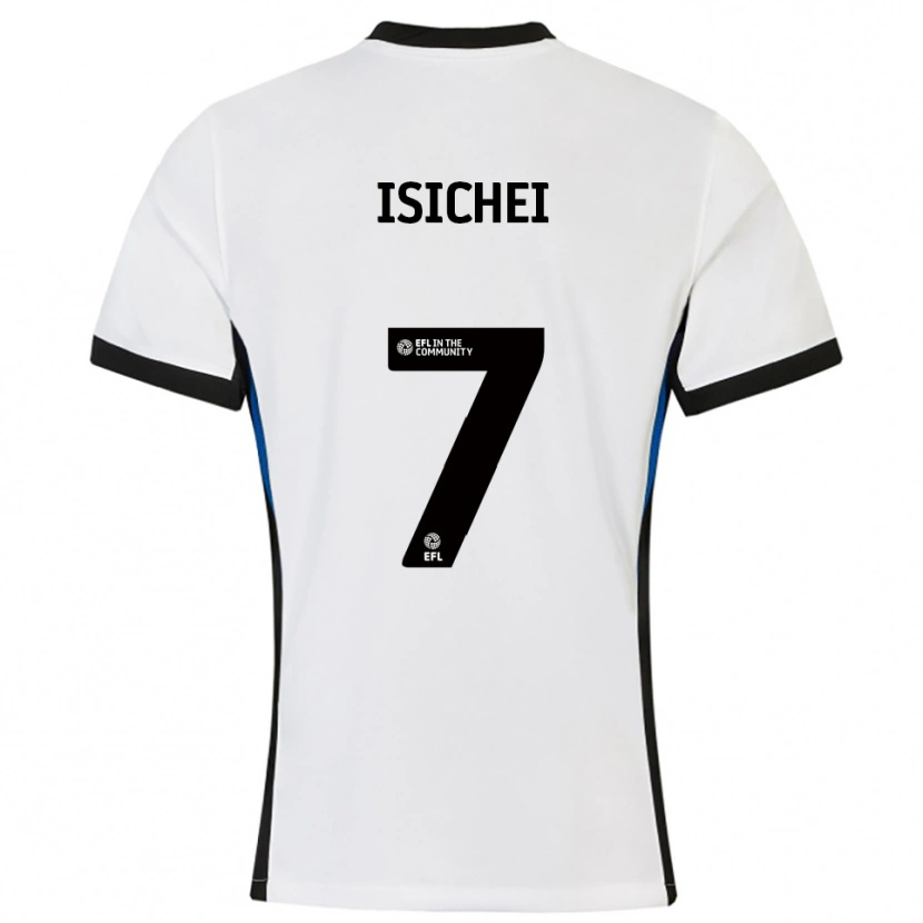 Danxen Damen Daniel Isichei #7 Weiß Blau Auswärtstrikot Trikot 2025/26 T-Shirt