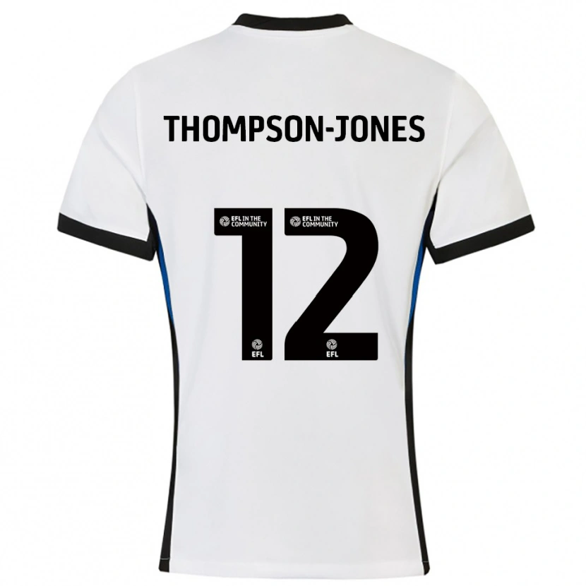 Danxen Damen Riquelme Thompson-Jones #12 Weiß Blau Auswärtstrikot Trikot 2025/26 T-Shirt