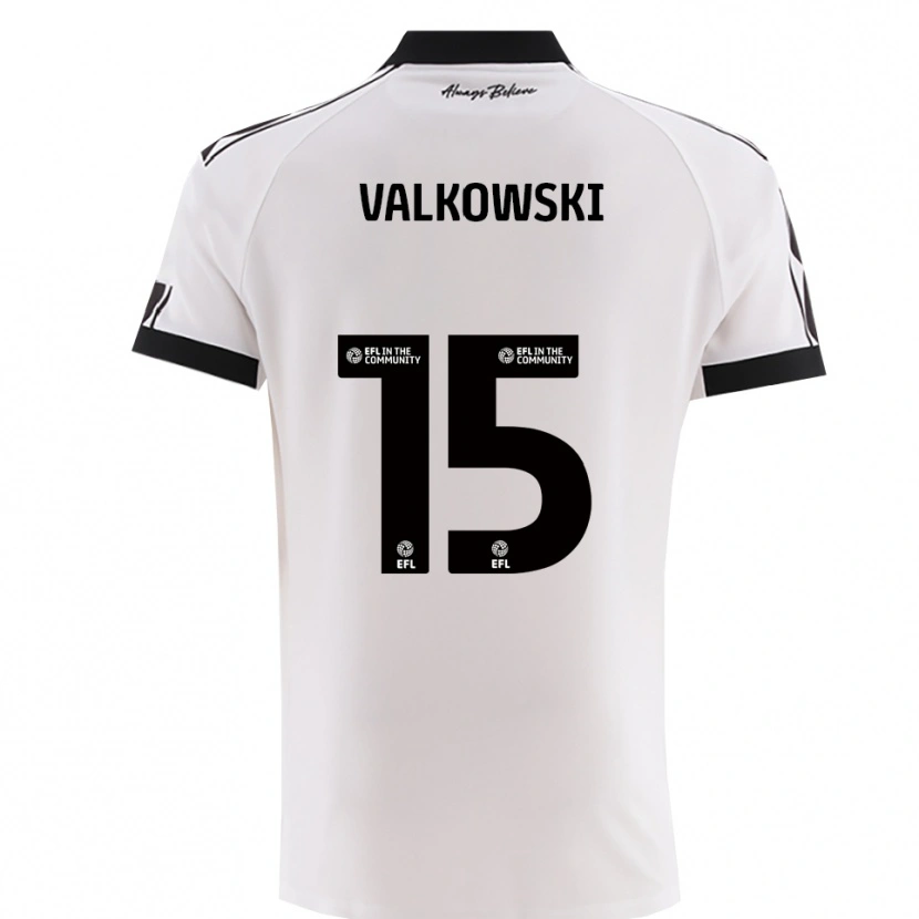 Danxen Damen Pawel Valkowski #15 Weiß Schwarz Auswärtstrikot Trikot 2025/26 T-Shirt