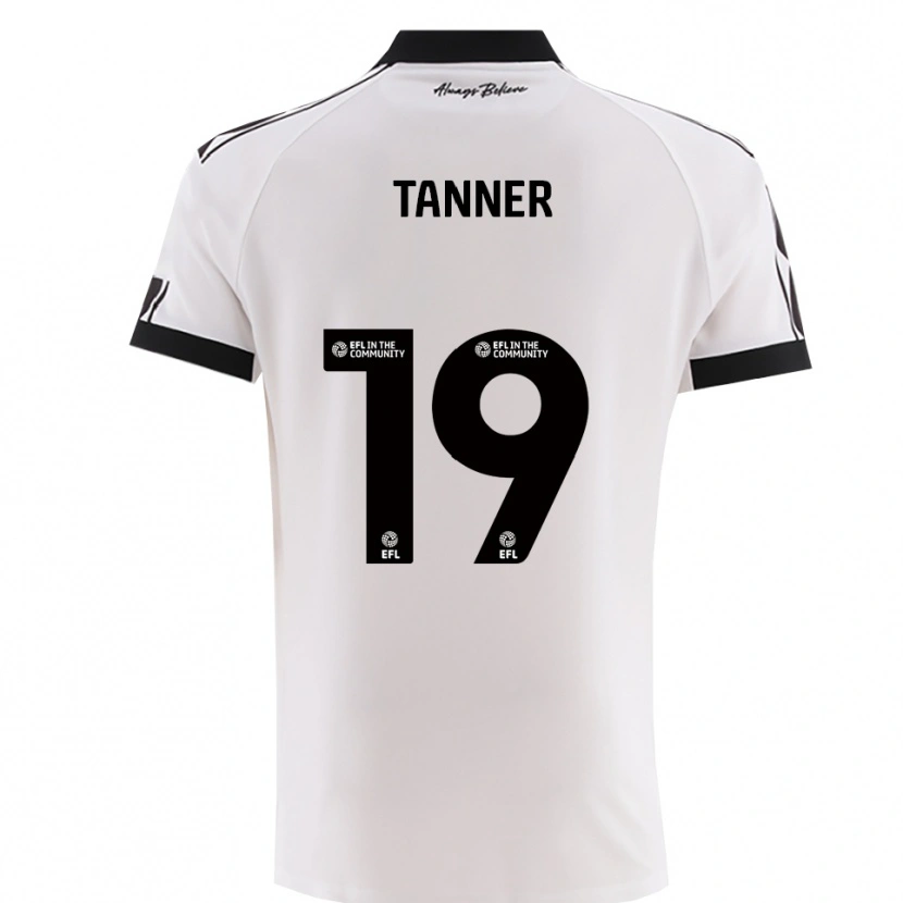 Danxen Damen George Tanner #19 Weiß Schwarz Auswärtstrikot Trikot 2025/26 T-Shirt