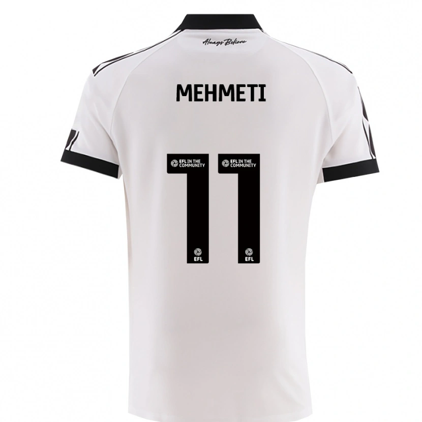 Danxen Damen Anis Mehmeti #11 Weiß Schwarz Auswärtstrikot Trikot 2025/26 T-Shirt