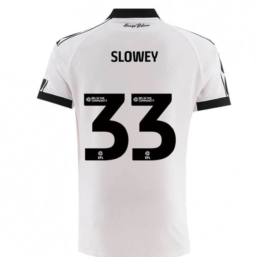 Danxen Damen Josh Campbell-Slowey #33 Weiß Schwarz Auswärtstrikot Trikot 2025/26 T-Shirt