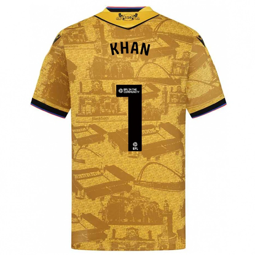 Danxen Damen Adam Khan #1 Gold Schwarz Auswärtstrikot Trikot 2025/26 T-Shirt