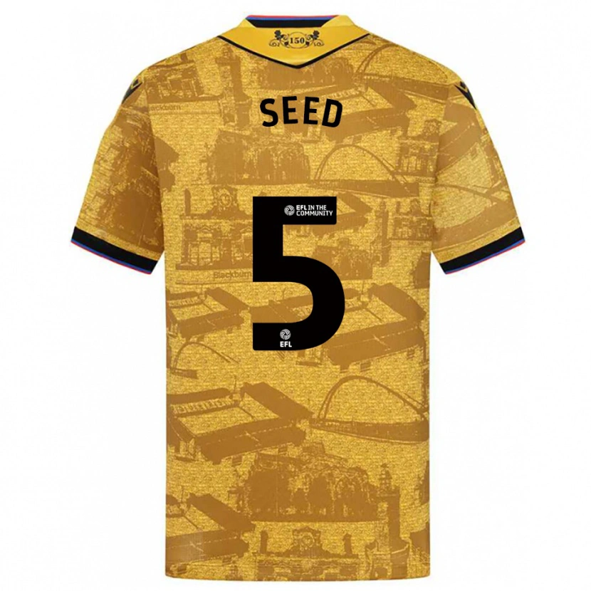 Danxen Damen Helen Seed #5 Gold Schwarz Auswärtstrikot Trikot 2025/26 T-Shirt
