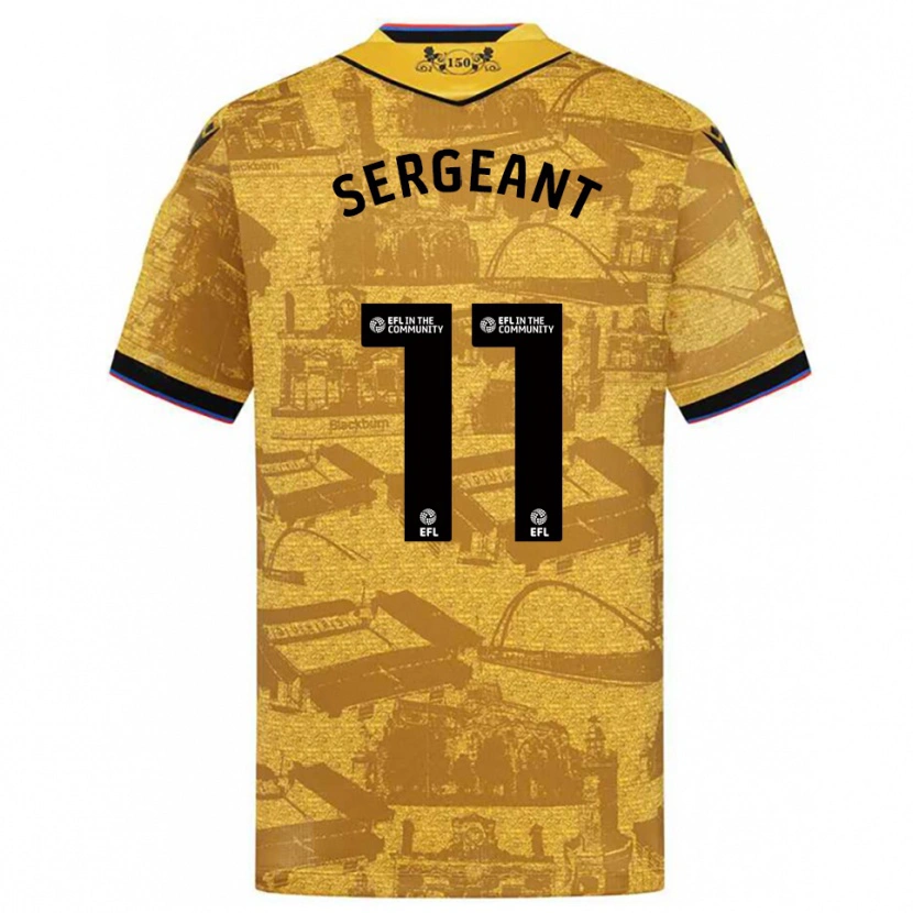 Danxen Damen Jayden Sergeant #11 Gold Schwarz Auswärtstrikot Trikot 2025/26 T-Shirt