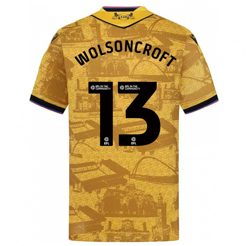 Danxen Damen Blake Wolsoncroft #13 Gold Schwarz Auswärtstrikot Trikot 2025/26 T-Shirt
