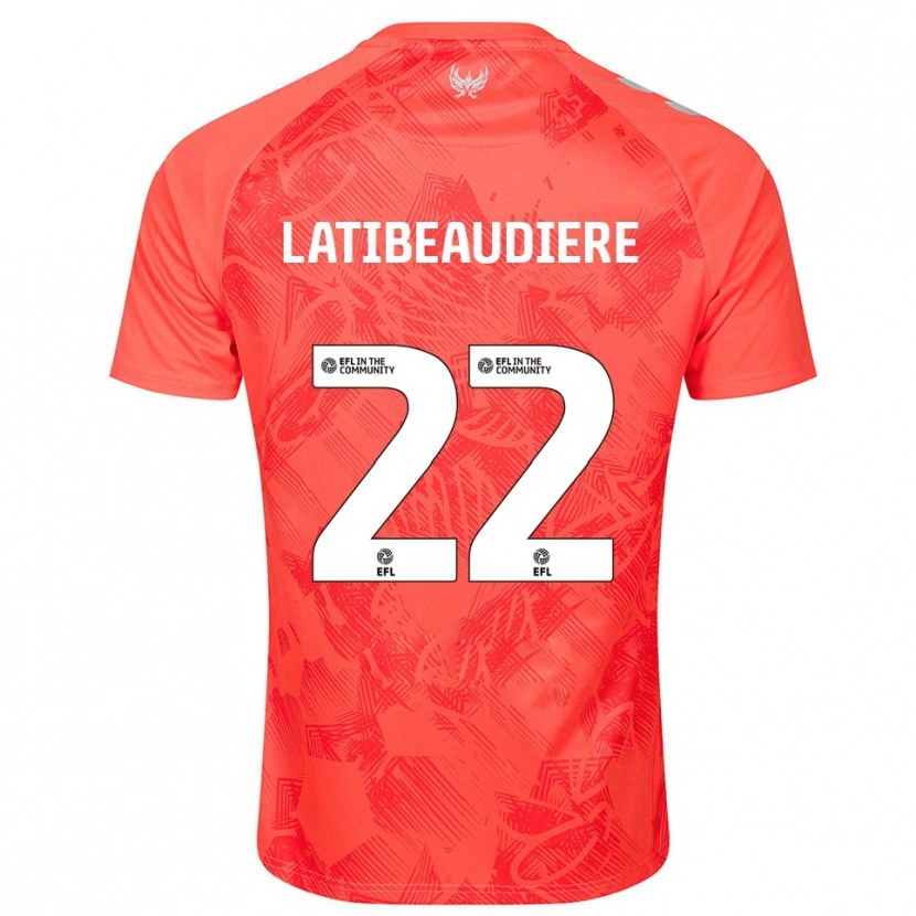 Danxen Damen Joel Latibeaudiere #22 Orange Weiß Auswärtstrikot Trikot 2025/26 T-Shirt