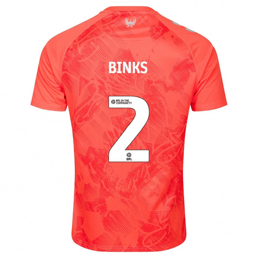 Danxen Damen Luis Binks #2 Orange Weiß Auswärtstrikot Trikot 2025/26 T-Shirt