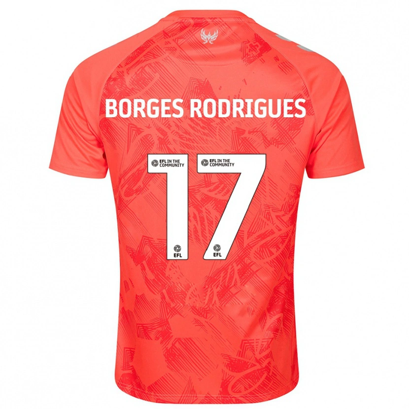 Danxen Damen Raphael Borges Rodrigues #17 Orange Weiß Auswärtstrikot Trikot 2025/26 T-Shirt