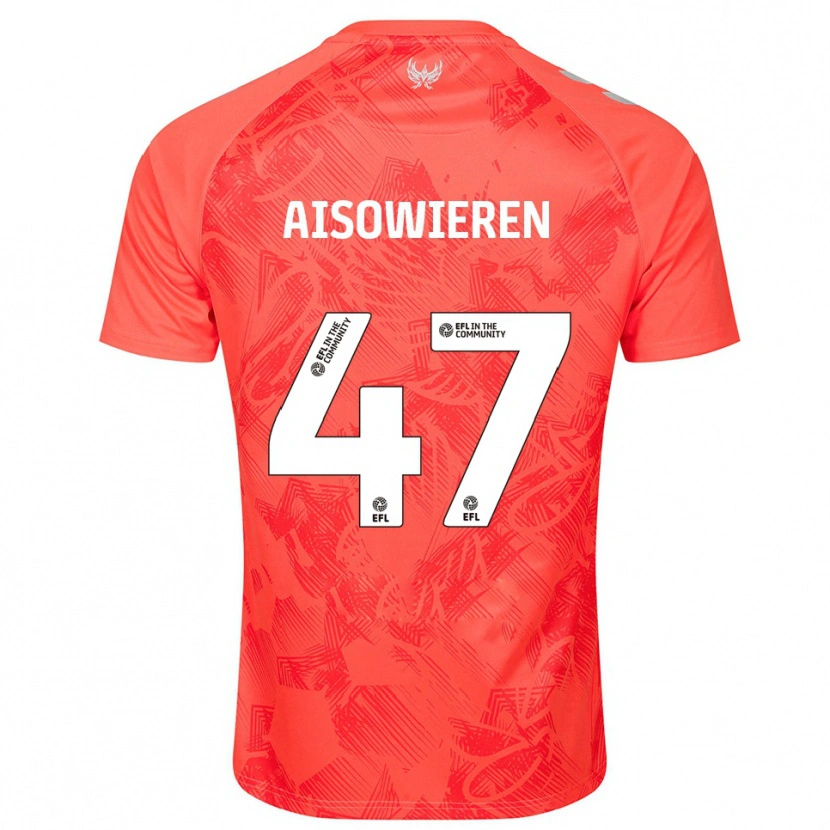 Danxen Damen Evan Eghosa Aisowieren #47 Orange Weiß Auswärtstrikot Trikot 2025/26 T-Shirt
