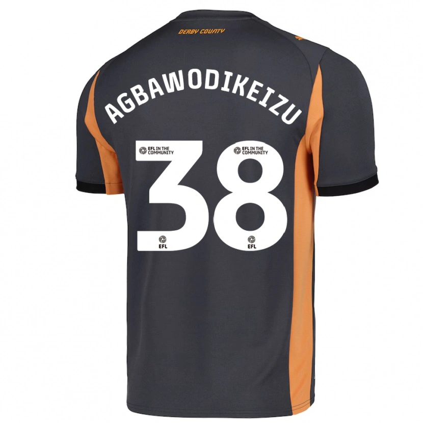 Danxen Damen Charles Ebuka Agbawodikeizu #38 Grau Orange Schwarz Auswärtstrikot Trikot 2025/26 T-Shirt